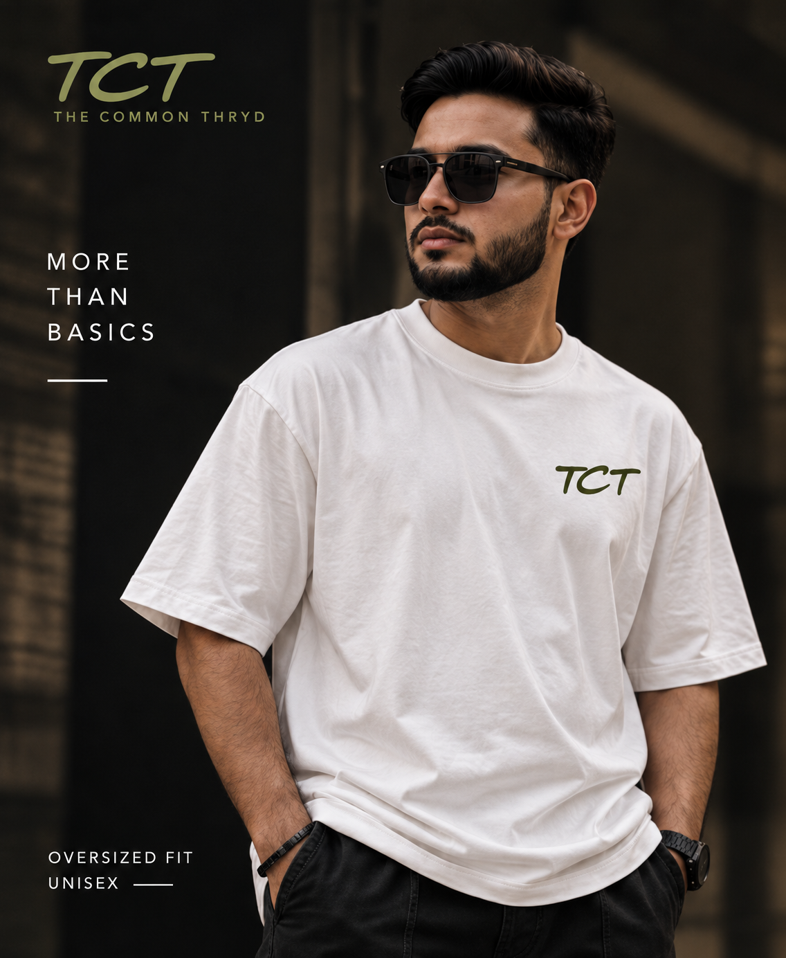 TCT Signature Oversized T-Shirt | 100% Cotton | Unisex